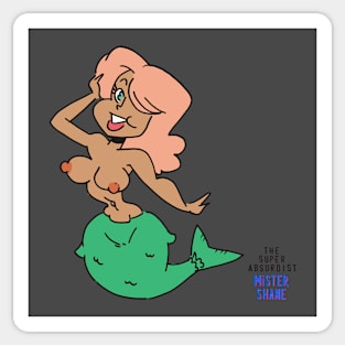 Topless Mermaid Sticker